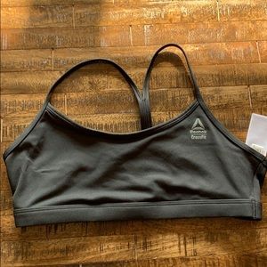 👊 Reebok Crossfit sports Bra size Large. Black